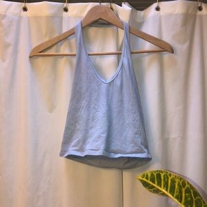 Cotton cropped halter top